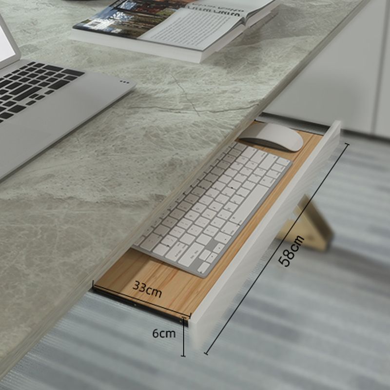 Moderner Büroschreibtisch Rechteckige Goldmetallbeine Schreibtisch für Zuhause und Büro