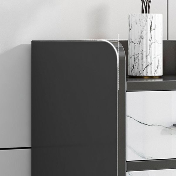 Artificial Wood Dining Room Sideboard Cabinet Modern Credenza with Storage and Drawer Clearhalo 'buffet_sideboard' 'Buffets & Sideboards' 'furn' 'furn_buffet_sideboard' 'Furniture' 'furniture_buffet_sideboard' 'Kitchen & Dining Furniture' 1200x1200_2999fc30-260d-48ad-9c91-2c2a63ac42e3