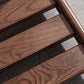 Table d'appoint contemporaine en bois massif, table d'appoint de salon marron