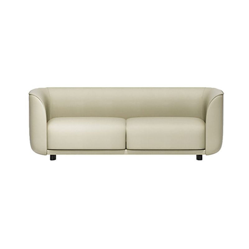 27.5"H Contemporary Solid Color Faux Leather Tuxedo Arm Sofa For Office Living Room Clearhalo 'furn' 'furn_sofas' 'Furniture' 'furniture_sofas' 'kitchen' 'kitchen_sofas' 'Living Room Furniture' 'Sofa' 'sofas' 1200x1200_299ba40e-d527-4fef-afce-2e98cdb30ead