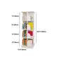 White Closed Back Bookshelf Manufactured Wood Bookcase for Living Room Clearhalo 'Bookcases' 'furn' 'furn_bookcases' 'Furniture' 'furniture_bookcases' 'Office Furniture' 1200x1200_299bf1d7-a134-4fa7-903f-bc40b00c76cc