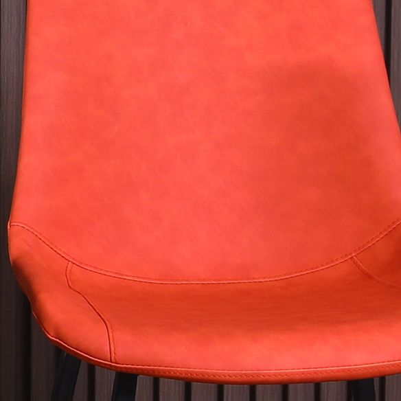 Scandinavian Style Leather Dining Chair Solid Back Single Arm Dining Chair for Home Clearhalo ' kitchen&dining_furn' 'Dining Chairs' 'Dining Tables & Seating' 'dining_chair' 'furn' 'furn_dining_chair' 'Furniture' 'furniture_dining_chair' 'Kitchen & Dining Furniture' 'kitchen' 1200x1200_299c45fa-50a7-4a9b-ae03-451e549dbeff