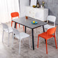Contemporary Style Stackable Chair Dining Open Back Armless Chair with Plastic Legs Clearhalo 'Dining Chairs' 'Dining Tables & Seating' 'dining_chair' 'Furniture' 'furniture_dining_chair' 'Kitchen & Dining Furniture' 1200x1200_299c72ad-e247-45ba-981a-1161996faf65