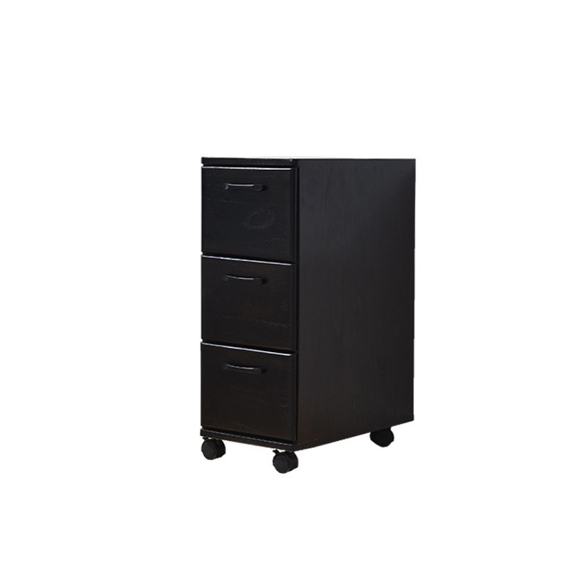 Coffre d'accent en bois massif avec tiroirs 23,62 "coffre de large sur roues