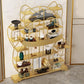 Modern Simple Floor Wine Rack Metal Wine Bottle Holder without Light