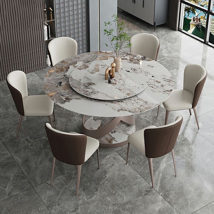 Modern Style Dining Round Table Dining Stone Table for Home Use Clearhalo 'Dining Tables & Seating' 'Dining Tables' 'dining_table' 'furn' 'furn_dining_table' 'Furniture' 'Kitchen & Dining Furniture' 1200x1200_29a0b7b0-9e22-43ef-9f83-e8534e097d61