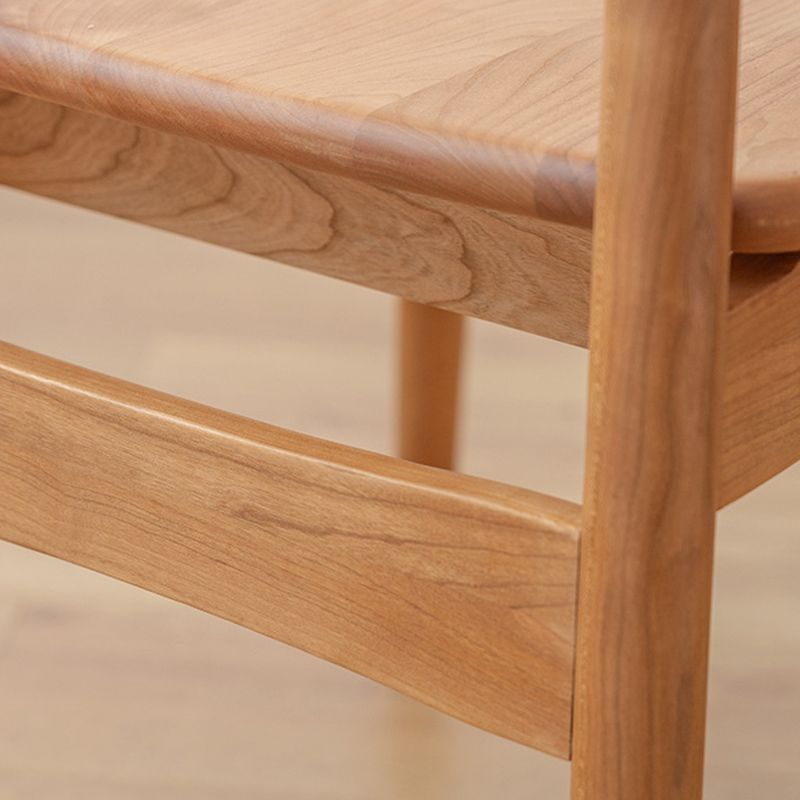 Sillas laterales de comedor abiertas de espalda sillas de comedor de madera maciza en natural