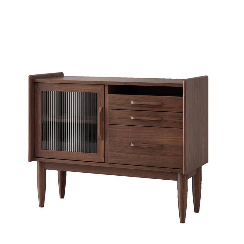 引き出し付きのソリッドウッドビュッフェサーバーキッチン用モダンなダイニングサーバー