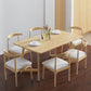 Modern Solid Wood Dining Room Set with Rectangle Table Dining Table Furniture for Home Clearhalo 'Dining Room Sets' 'Dining Tables & Seating' 'dining_room_set' 'furn' 'furn_dining_room_set' 'Furniture' 'furniture_dining_room_set' 'Kitchen & Dining Furniture' 'kitchen&dining_furn' 'kitchen' 1200x1200_29a2a01a-b11b-4a47-920d-5b7b2b19ce87