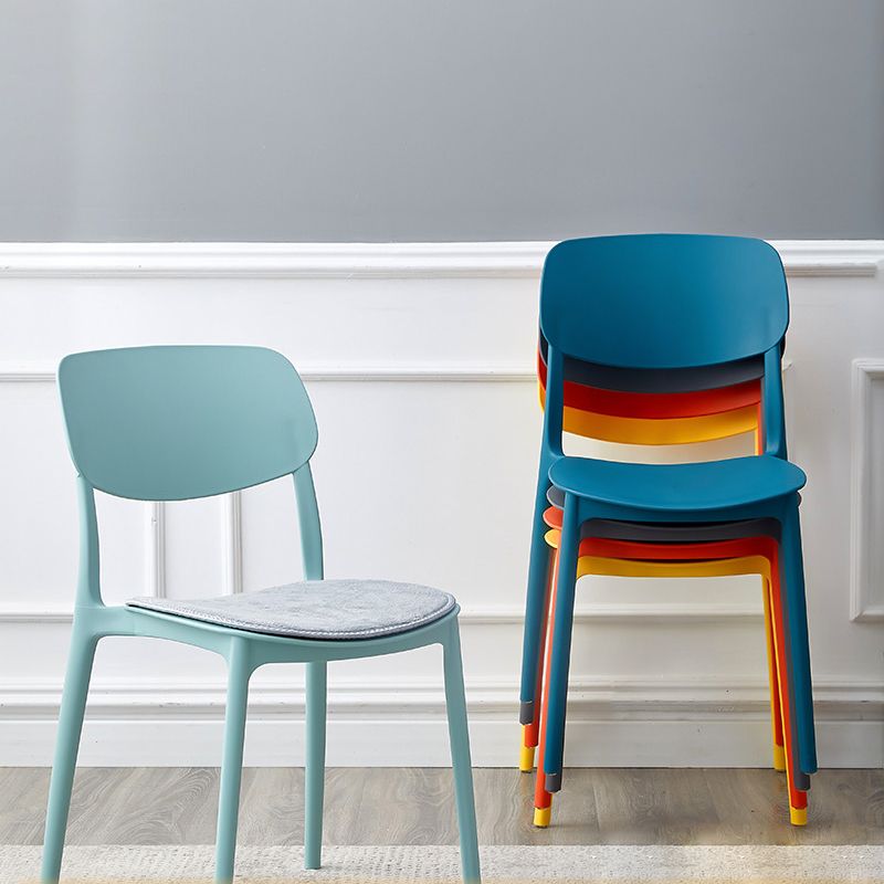 Contemporary Style Plastic Dining Chairs Open Back Dining Side Chair for Kitchen Clearhalo ' kitchen&dining_furn' 'Dining Chairs' 'Dining Tables & Seating' 'dining_chair' 'furn' 'furn_dining_chair' 'Furniture' 'furniture_dining_chair' 'Kitchen & Dining Furniture' 'kitchen' 1200x1200_29a34591-0546-4a7c-9f58-b4e68f59132a