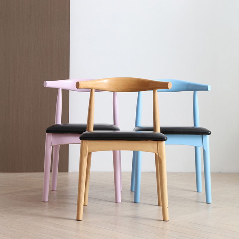 Contemporary Style Dining Wooden Chairs Kitchen Open Back Arm Dining Chairs Clearhalo ' kitchen&dining_furn' 'Dining Chairs' 'Dining Tables & Seating' 'dining_chair' 'furn' 'furn_dining_chair' 'Furniture' 'furniture_dining_chair' 'Kitchen & Dining Furniture' 'kitchen' 1200x1200_29a37c73-4612-4db5-920c-e0b242570292