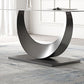 Contemporary Style Rectangle Table Sintered Stone Table with Metal Legs for Home Clearhalo 'Dining Tables & Seating' 'Dining Tables' 'dining_table' 'furn' 'furn_dining_table' 'Furniture' 'Kitchen & Dining Furniture' 1200x1200_29a75320-2cae-4004-86de-3e7cfc7ad21f