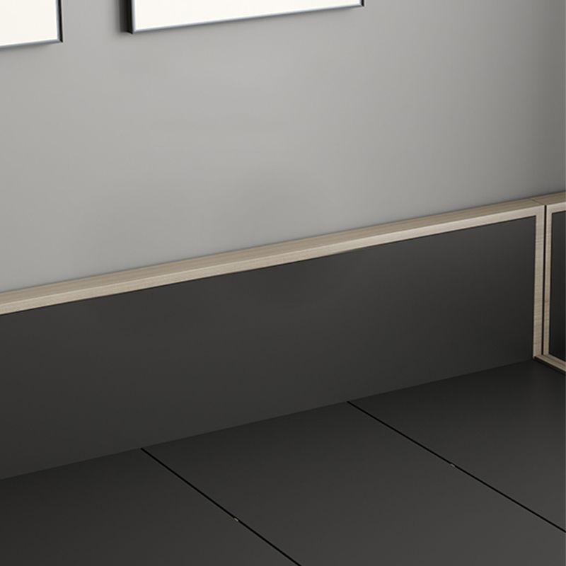 Contemporary Gray Panel Bed with Rectangular Headboard in Wood Clearhalo 'Bedroom Furniture' 'Beds' 'furn' 'furn_beds' 'Furniture' 1200x1200_29a7ac61-12c2-4e66-a6c1-865b6ae664db