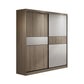 Freestanding Solid Wood Wardrobe Armoire Contemporary Wardrobe with Drawer