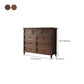 Commode de rangement en bois massif, commode traditionnelle avec tiroirs