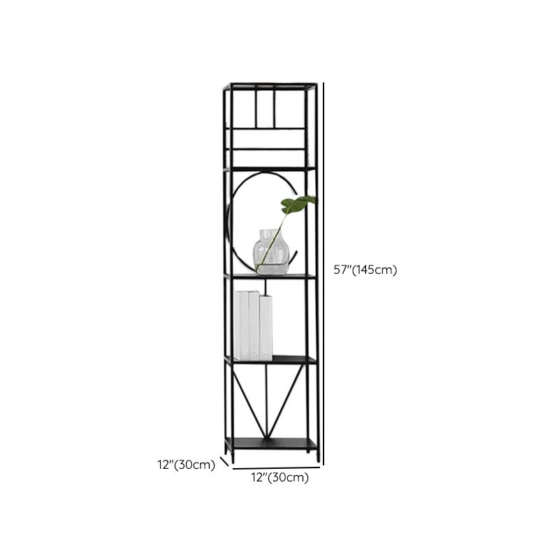 Glam Open Back Bookcase Standard Metal Bookshelf with Shelves Clearhalo 'Bookcases' 'furn' 'furn_bookcases' 'Furniture' 'Office Furniture' 1200x1200_29ad7ec4-748f-4240-a036-a170dfd6acee