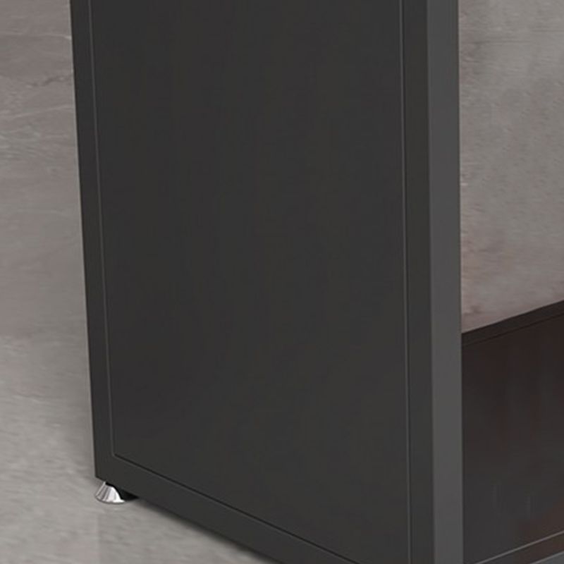 Pedestal Sintered Stone Bar Table Modern Dining Table with Storage Shelves Clearhalo 'Bar Furniture' 'Bar Tables' 'bar_tables' 'furn' 'furn_bar_tables' 'Furniture' 'Kitchen & Dining Furniture' 1200x1200_29ae0142-eecf-4e14-94cc-b33fda66b9f3