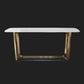 Luxury Sintered Stone Dining Table Rectangle Table with Metal Trestle Base Clearhalo ' dining_table' 'Dining Tables & Seating' 'Dining Tables' 'furn' 'furn_dining_table' 'Furniture' 'furniture_dining_table' 'Kitchen & Dining Furniture' 'kitchen&dining_furn' 'kitchen' 'kitchen_dining_table' 1200x1200_29ae9017-d669-4a41-8bfe-c13b21c6741a