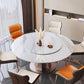 Modern Round Table Sintered Stone Dining Table with Turntable Clearhalo 'Dining Tables & Seating' 'Dining Tables' 'dining_table' 'furn' 'furn_dining_table' 'Furniture' 'Kitchen & Dining Furniture' 1200x1200_29aec9e8-0839-42ae-a80e-9acf9a47dec4