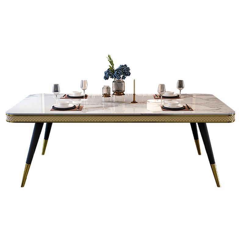 Sintered Stone Modern Rectangle Dining Table White Stone Top Table with 4 Legs Clearhalo ' dining_table' 'Dining Tables & Seating' 'Dining Tables' 'furn' 'furn_dining_table' 'Furniture' 'furniture_dining_table' 'Kitchen & Dining Furniture' 'kitchen&dining_furn' 'kitchen' 'kitchen_dining_table' 1200x1200_29af70e7-2f38-4a49-830d-999ca9948845