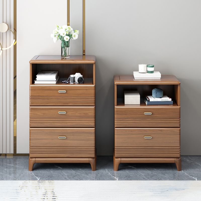 Mid-Century Modern Chest Straight Legs Side Cabinet with Drawer