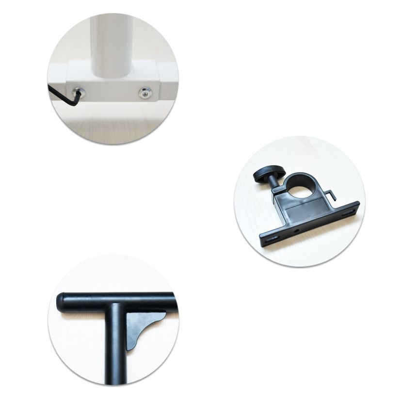 Convertitore in piedi curvo convertitore scrivania in legno fabbricato scrivania regolabile, 23,6 "l x 15,7" w