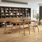 Ash Solid Wood Dining Table Mid-Century Rectangle Dining Table for Dining Room