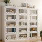 Modern Style Closed Back Bookshelf Standard Solid Wood Bookcase with Cabinets Clearhalo 'Bookcases' 'furn' 'furn_bookcases' 'Furniture' 'Office Furniture' 1200x1200_29b6972e-2a1f-4fda-941e-0ad94c43747b