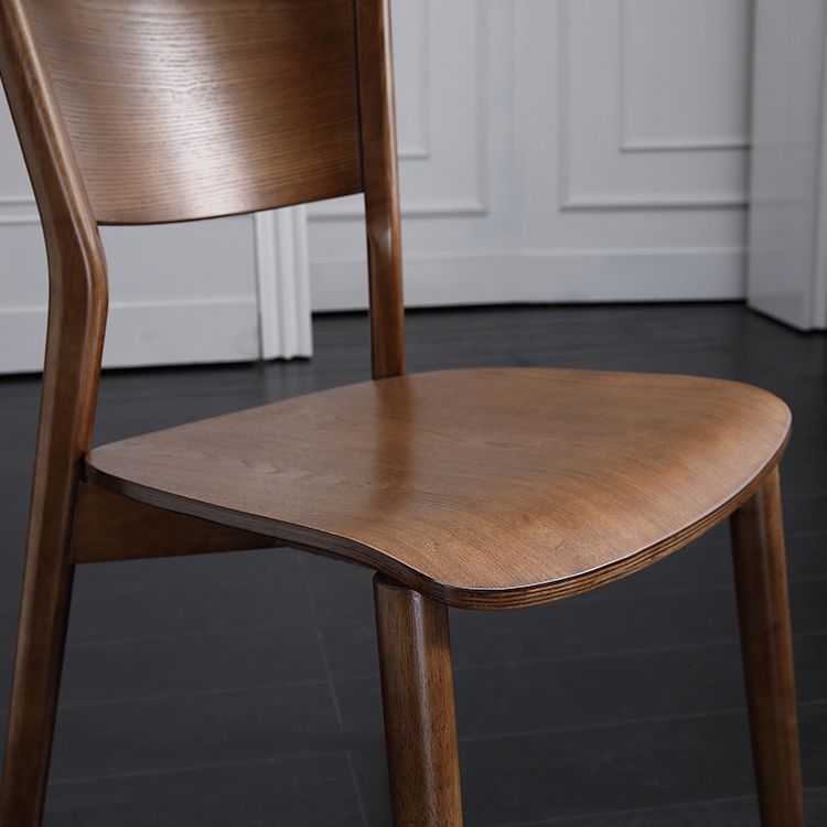 Contemporary Wood Dining Room Chair Armless Open Back Dining Side Chair Clearhalo ' kitchen&dining_furn' 'Dining Chairs' 'Dining Tables & Seating' 'dining_chair' 'furn' 'furn_dining_chair' 'Furniture' 'furniture_dining_chair' 'Kitchen & Dining Furniture' 'kitchen' 1200x1200_29b6bacb-5277-47d5-961b-00995d9f8a0e