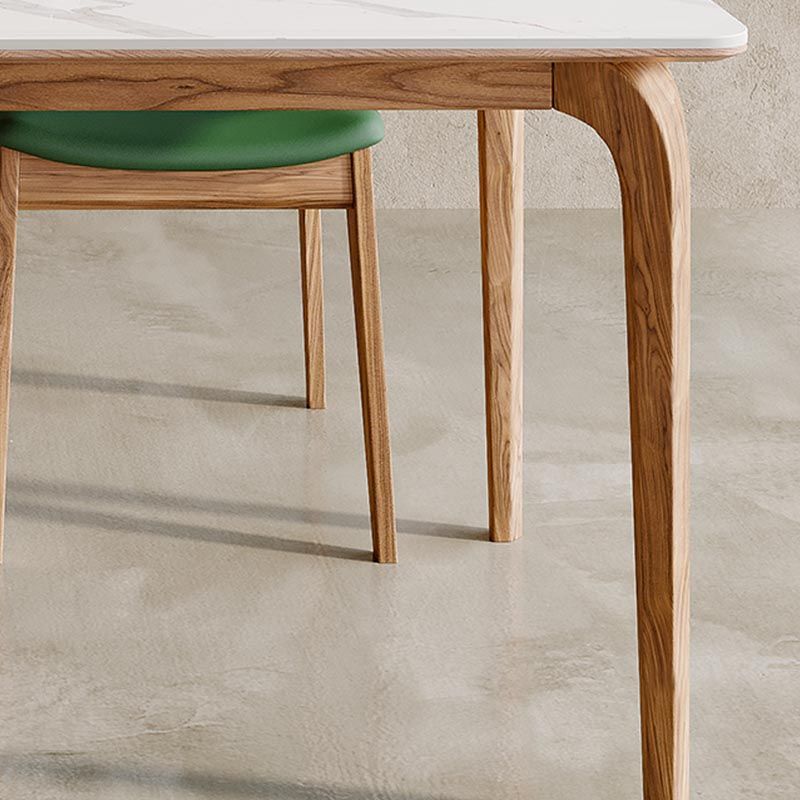 Rectangle Dining Table Solid Wood Base Dining Table for Kitchen Clearhalo 'Dining Tables & Seating' 'Dining Tables' 'dining_table' 'furn' 'furn_dining_table' 'Furniture' 'Kitchen & Dining Furniture' 1200x1200_29b7cd31-f35a-431d-8bd9-252465bc8e68