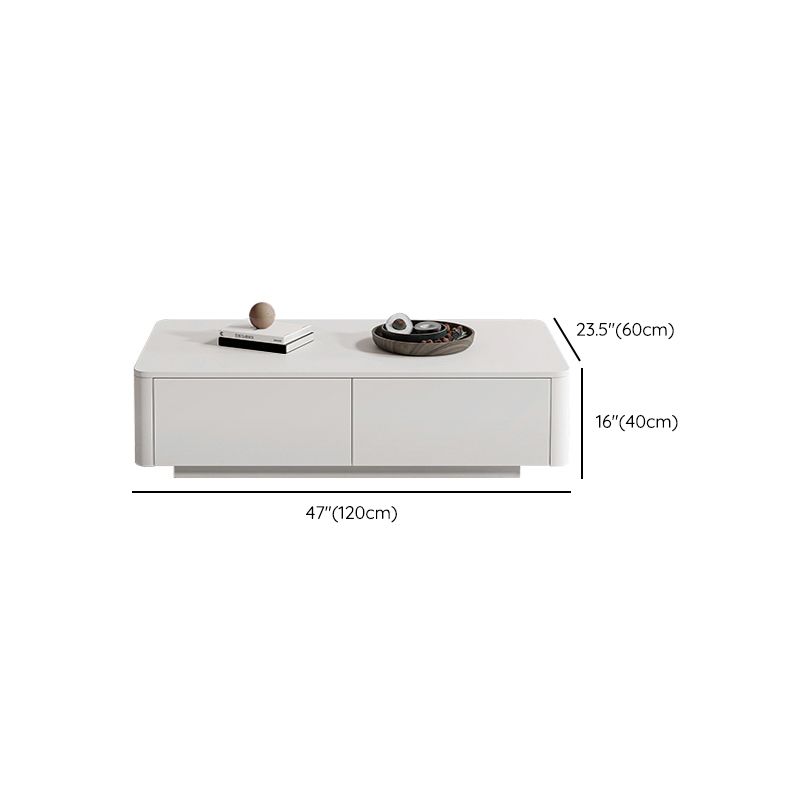 Block Coffee Cocktail Table with 4 Storage Drawers Wood Top Modern Clearhalo 'Coffee & Accent Tables' 'Coffee Tables' 'coffee_tables' 'furn' 'furn_coffee_tables' 'Furniture' 'Living Room Furniture' 1200x1200_29b8b008-286a-4c8f-b7f0-af0b5acde8a9