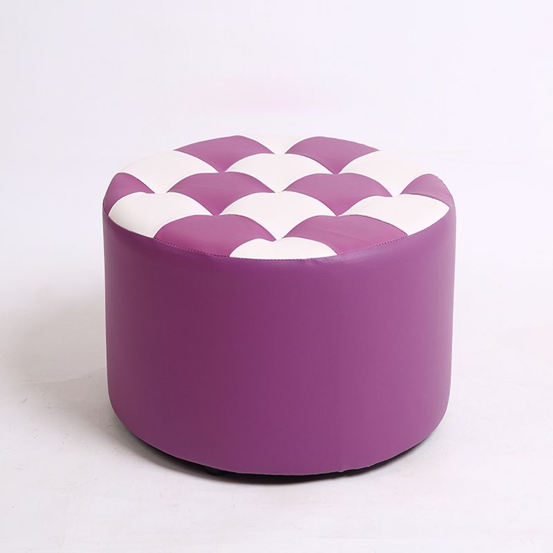 Modern Resistente alla macchia standard Round Control Modello in pelle POUF per salotto