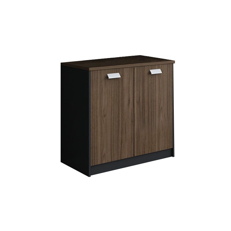 Babor de archivos de madera de archivos verticales modernos de mediados de siglo