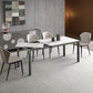 Contemporary Sintered Stone Rectangle Table Set 1/3/4/5/7 Pieces Dining Set Clearhalo 'Dining Room Sets' 'Dining Tables & Seating' 'dining_room_set' 'furn' 'furn_dining_room_set' 'Furniture' 'Kitchen & Dining Furniture' 1200x1200_29ba7312-c4ed-4f92-9ae5-a516cd707085