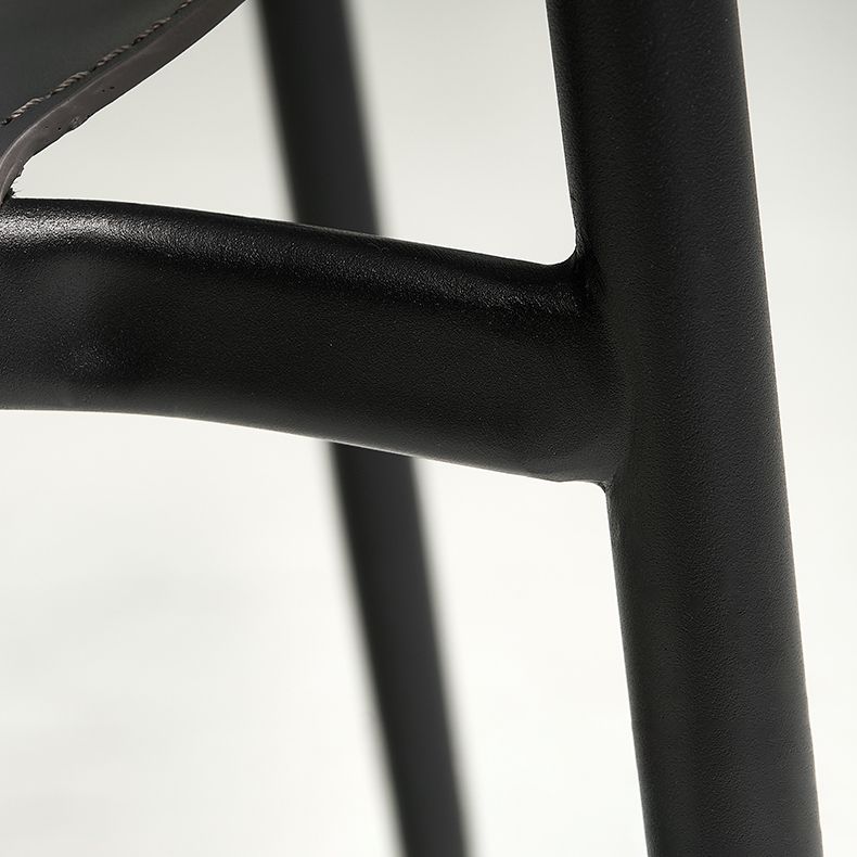 Contemporary Leather Dining Side Chair Matte Finish Solid Back Dining Chair (Set of 2) Clearhalo ' kitchen&dining_furn' 'Dining Chairs' 'Dining Tables & Seating' 'dining_chair' 'furn' 'furn_dining_chair' 'Furniture' 'furniture_dining_chair' 'Kitchen & Dining Furniture' 'kitchen' 1200x1200_29bd707b-ea5a-4ba9-9fa7-26d7443238e0