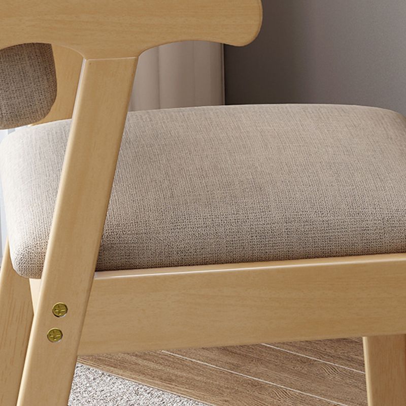 Chaise de bras de salle à manger en bois chaise de salle à manger rembourrée contemporaine