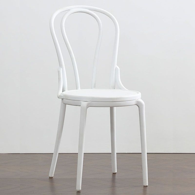 Contemporary Windsor Back Side Chair Plastic Dining Armless Chair for Home Clearhalo ' kitchen&dining_furn' 'Dining Chairs' 'Dining Tables & Seating' 'dining_chair' 'furn' 'furn_dining_chair' 'Furniture' 'furniture_dining_chair' 'Kitchen & Dining Furniture' 'kitchen' 1200x1200_29bf358e-5b9c-41e1-8d6d-e07d4441c68a
