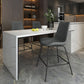 Leather Contemporary Counter & Bar Stools Matte Finish Indoor Stools with Metal Frame Clearhalo 'Bar Furniture' 'Bar Stools' 'bar_stools' 'furn' 'furn_bar_stools' 'Furniture' 'Kitchen & Dining Furniture' 1200x1200_29bf7e3a-858c-493d-a62b-1dfc5f104bde