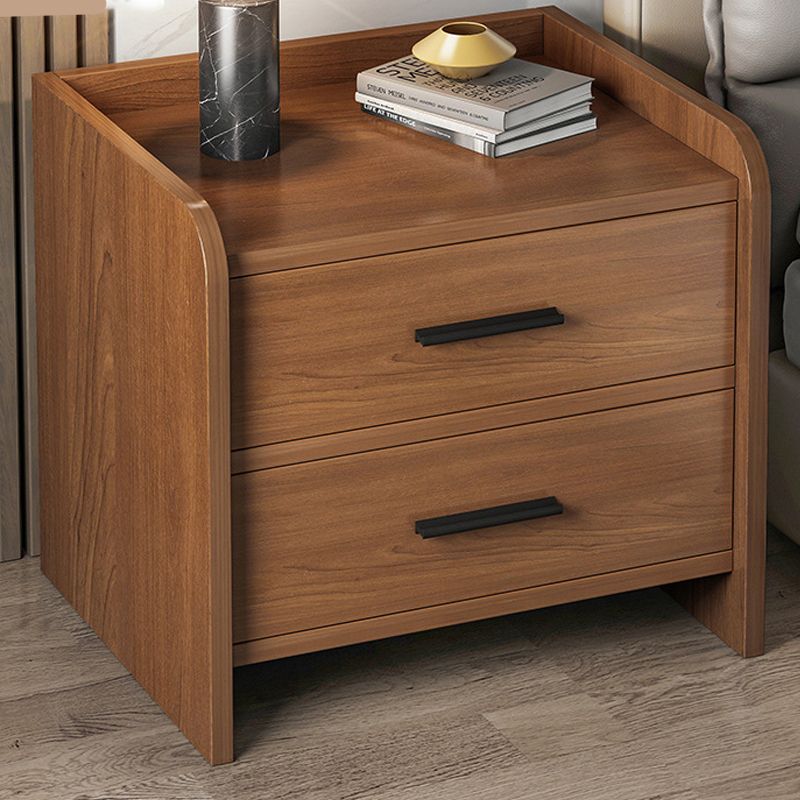 Wooden Bedside Cabinet Modern Minimalist Bedside Table with Drawers