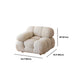Tufted Cream 2-3-Seater Sofa Contemporary Pillow Top Arm Sofa