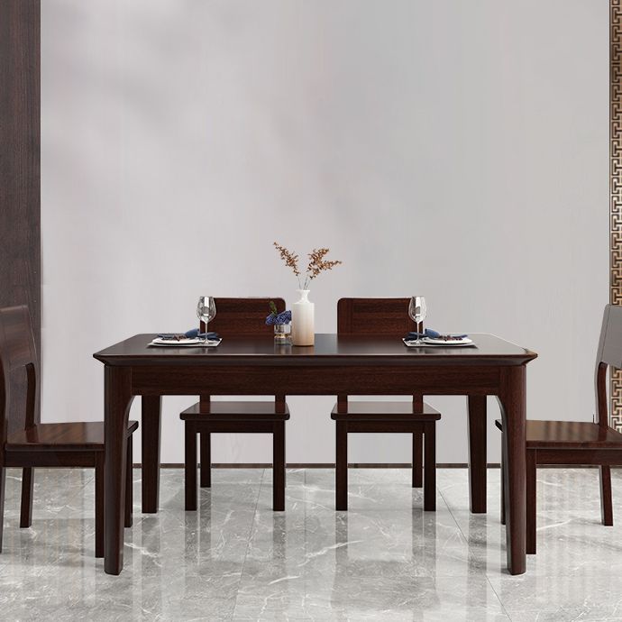 Industrial Standard Solid Wood Dining Table Rectangle Kitchen Dining Table with 4 Legs Base Clearhalo ' dining_table' 'Dining Tables & Seating' 'Dining Tables' 'furn' 'furn_dining_table' 'Furniture' 'furniture_dining_table' 'Kitchen & Dining Furniture' 'kitchen&dining_furn' 'kitchen' 'kitchen_dining_table' 1200x1200_29c360b6-b328-4e51-baf8-c8d30e35b492