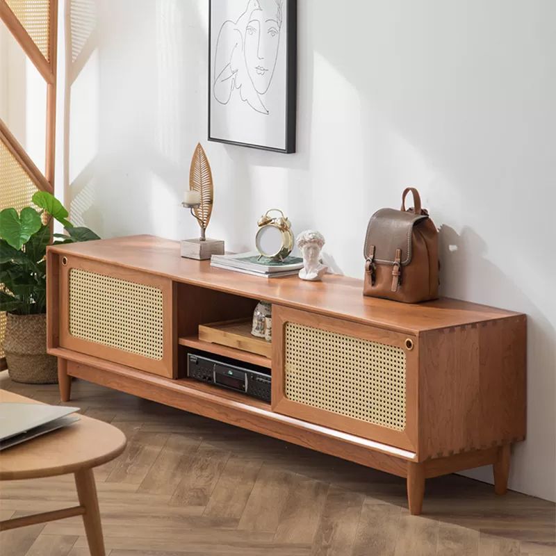 Mobile TV in legno massello Console TV scandinava per soggiorno
