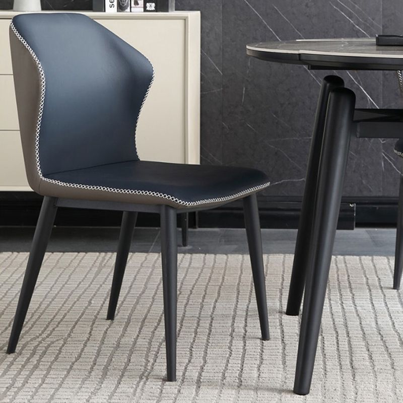 Modern Metal Dining Room Set Standard Height Black Legs Dining Set with Rectangle Table Clearhalo 'Dining Room Sets' 'Dining Tables & Seating' 'dining_room_set' 'furn' 'furn_dining_room_set' 'Furniture' 'furniture_dining_room_set' 'Kitchen & Dining Furniture' 'kitchen&dining_furn' 'kitchen' 1200x1200_29c6e6cf-60d3-4d45-aa36-8ea1102ba673