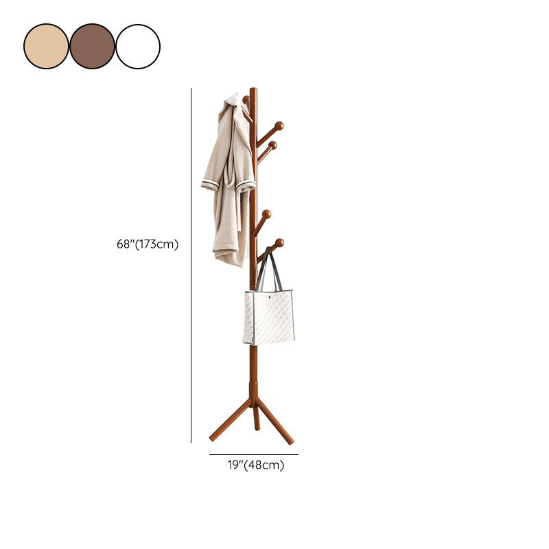 Colgadora moderna de colgilla de madera enmarcada con ganchos con ganchos