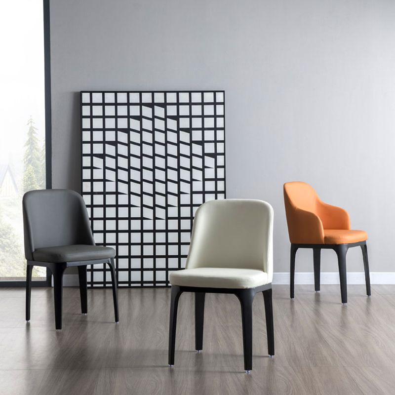 Industrial Restaurant Upholstered Side Chair Matte Finish Parsons Dining Chair Clearhalo ' kitchen&dining_furn' 'Dining Chairs' 'Dining Tables & Seating' 'dining_chair' 'furn' 'furn_dining_chair' 'Furniture' 'furniture_dining_chair' 'Kitchen & Dining Furniture' 'kitchen' 1200x1200_29ca9a97-521c-4bcd-85a8-01b9dd394489