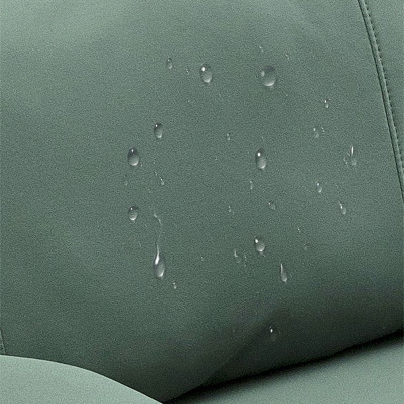 Getufte wijd uitlopende arm bank hedendaagse faux lederen vlekbestendige bank