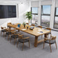 Contemporary Solid Wood Rectangular Dining Table Indoor Table with Trestle Base Clearhalo ' dining_table' 'Dining Tables & Seating' 'Dining Tables' 'furn' 'furn_dining_table' 'Furniture' 'furniture_dining_table' 'Kitchen & Dining Furniture' 'kitchen&dining_furn' 'kitchen' 'kitchen_dining_table' 1200x1200_29ccf040-0b0c-4ca6-8f3e-ca145c42b247