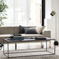 Iron Square Coffee Table with Fram Base in Black Mid-Century Modern