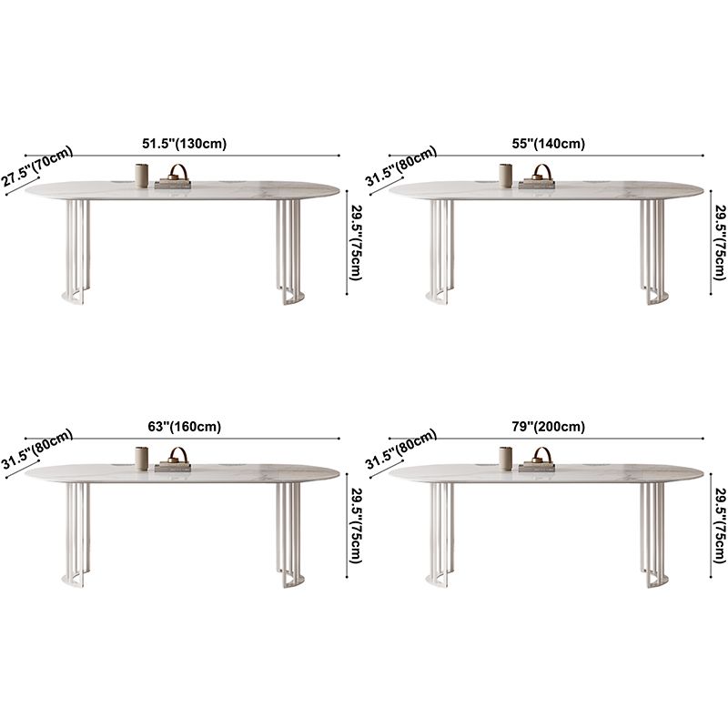 Metal Modern Double Pedestal Dining Table Sintered Stone Top Table for Dining Room and Kitchen Clearhalo ' dining_table' 'Dining Tables & Seating' 'Dining Tables' 'furn' 'furn_dining_table' 'Furniture' 'furniture_dining_table' 'Kitchen & Dining Furniture' 'kitchen&dining_furn' 'kitchen' 'kitchen_dining_table' 1200x1200_29cda327-2425-42a6-b914-e9fbc98f6816