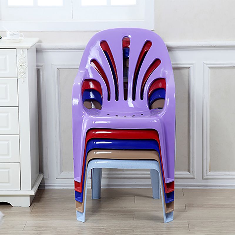 Modern Plastic Dining Arm Chairs Indoor Stackable Windsor Dining Armchair Clearhalo ' kitchen&dining_furn' 'Dining Chairs' 'Dining Tables & Seating' 'dining_chair' 'furn' 'furn_dining_chair' 'Furniture' 'furniture_dining_chair' 'Kitchen & Dining Furniture' 'kitchen' 1200x1200_29cda667-2b31-4372-9a57-4d3c1b20f778